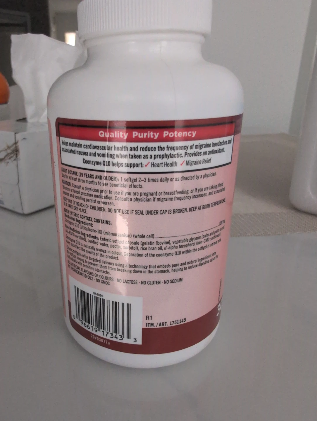 Kirkland Signature CoEnzyme Q10 100 mg, 300 softgels - photo 2