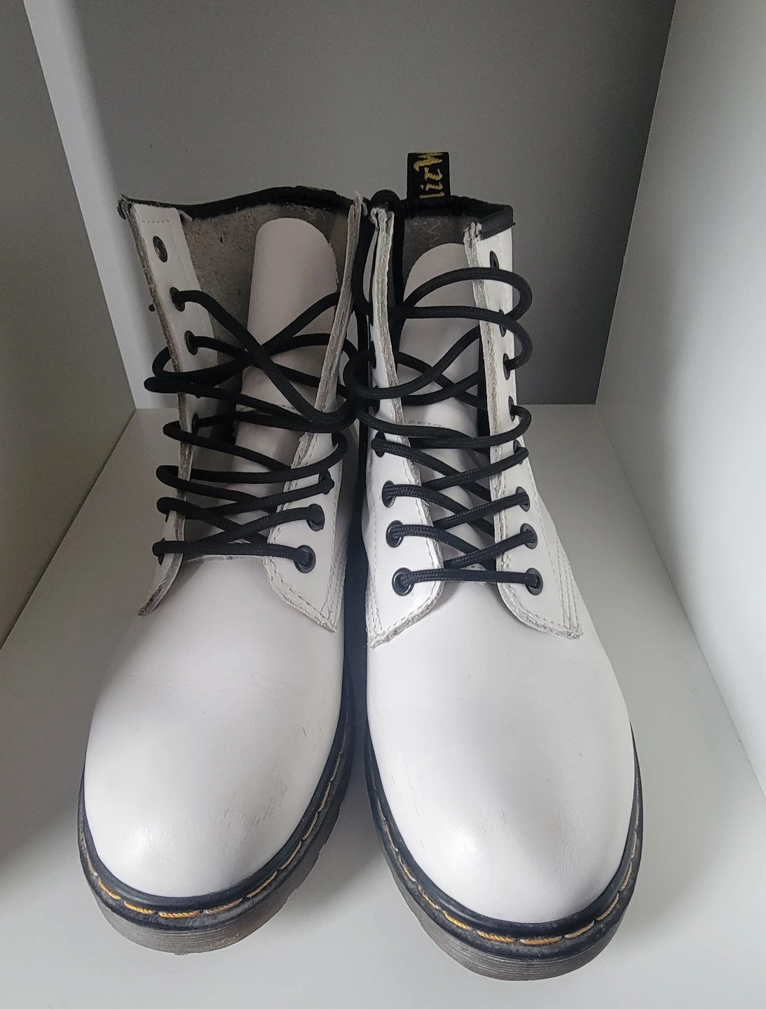 White Dr. Martens Boots - photo 3