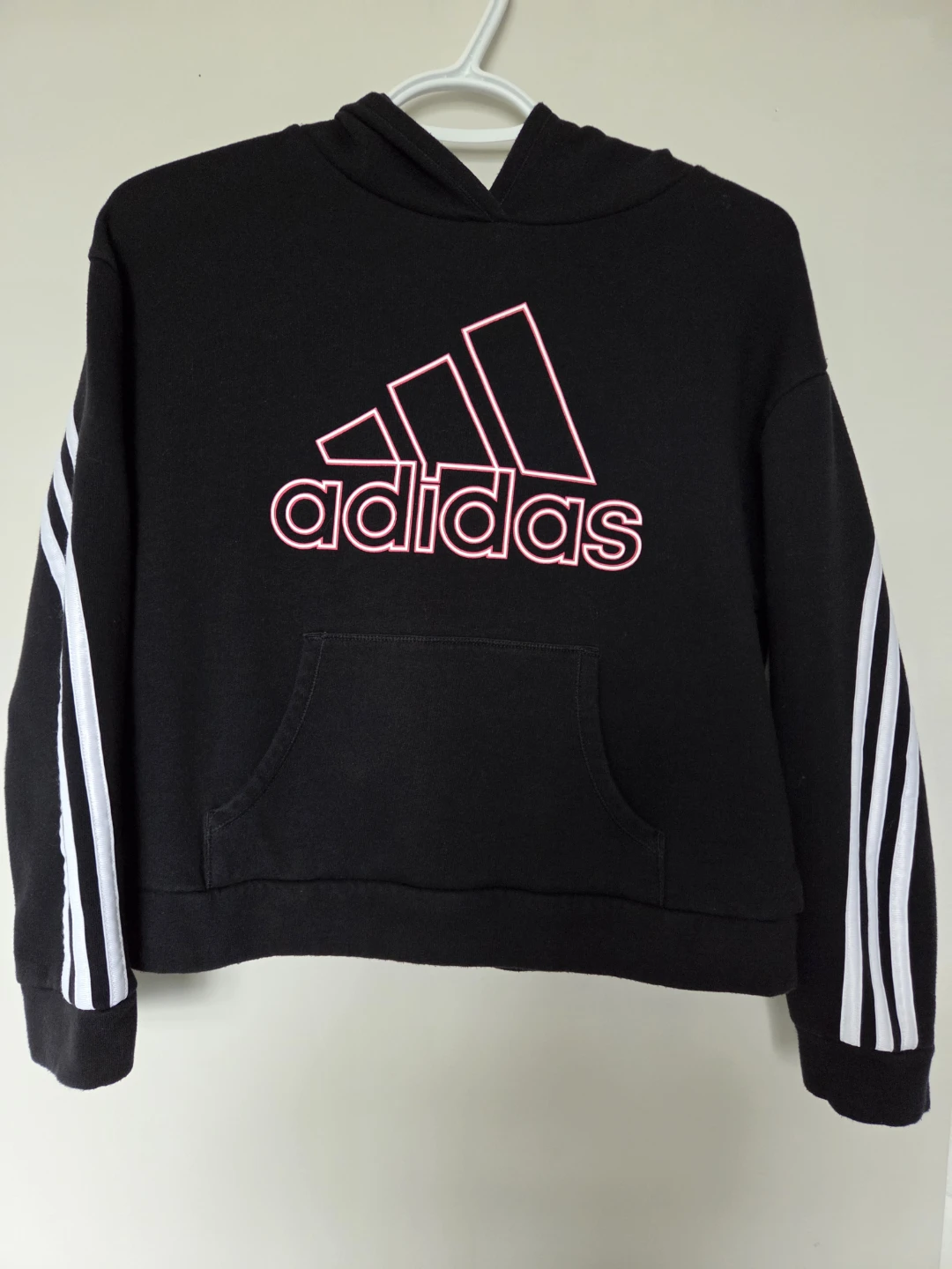 Girls Adidas Black Hoodie - Size L/G