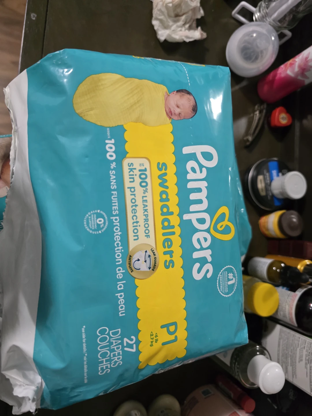 Pampers Swaddlers Diapers - Size N & P1 - photo 2