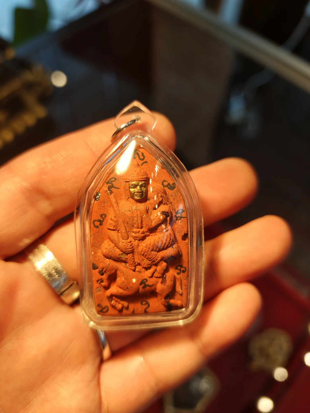 Orange Amulet Pendant