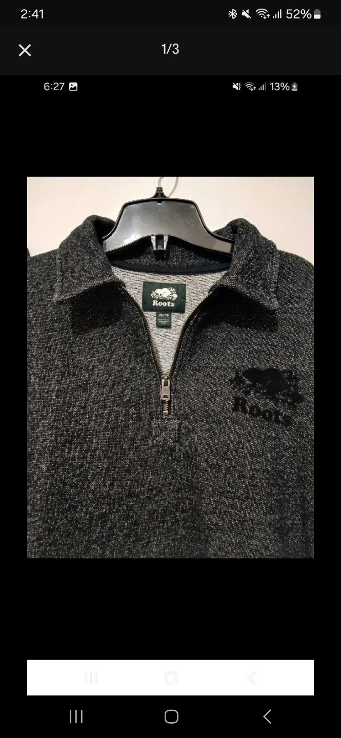 Roots Half Zip Sweater
