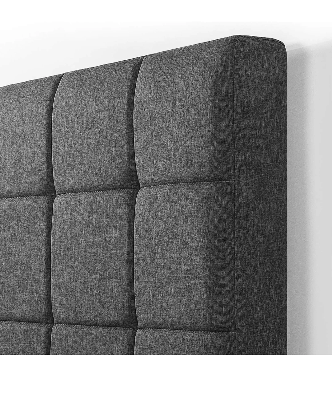 Grey Tufted Upholstered Bed Frame - Twin - photo 3