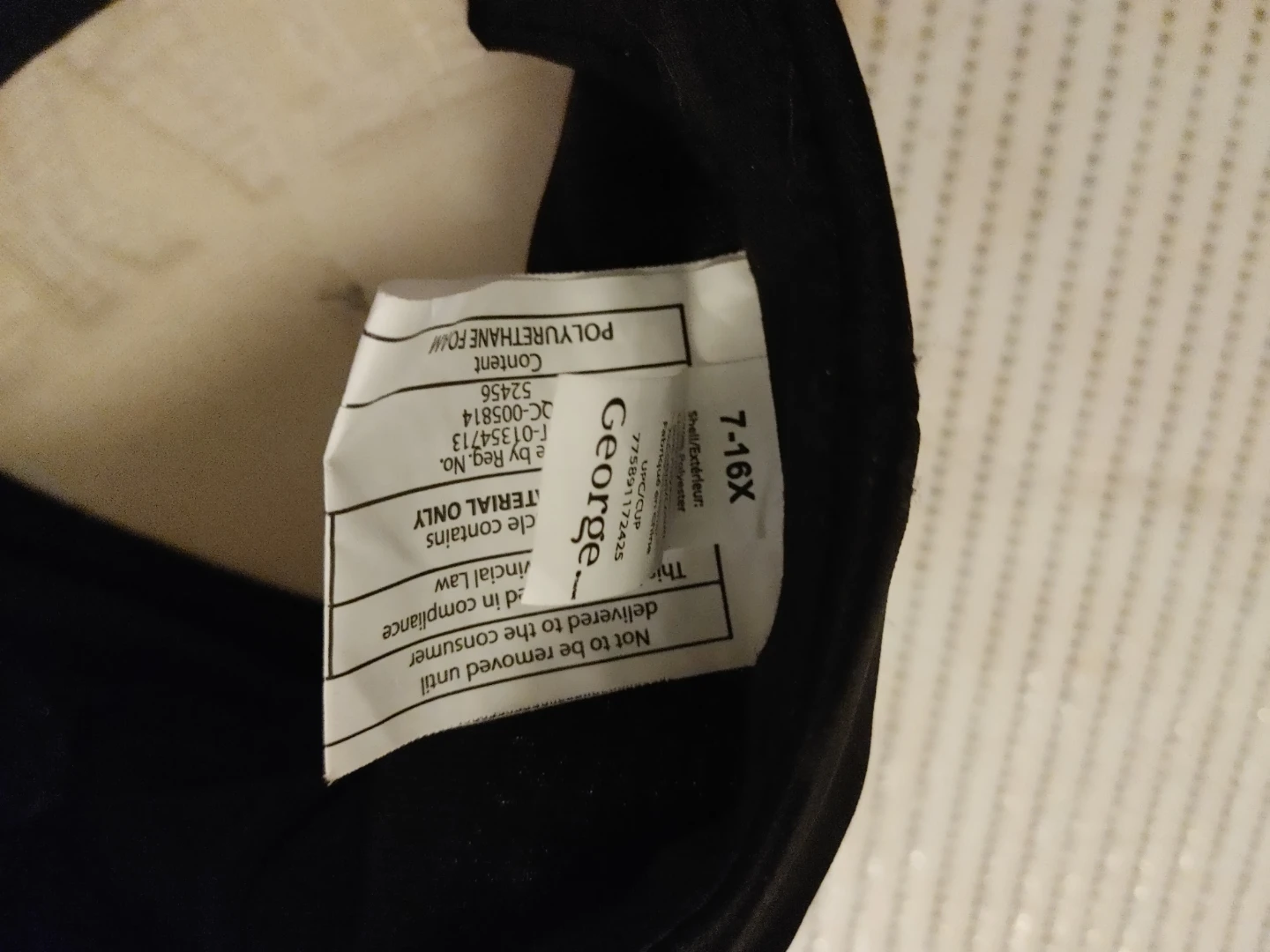 George SKATE Black Baseball Cap 7-16X - photo 2
