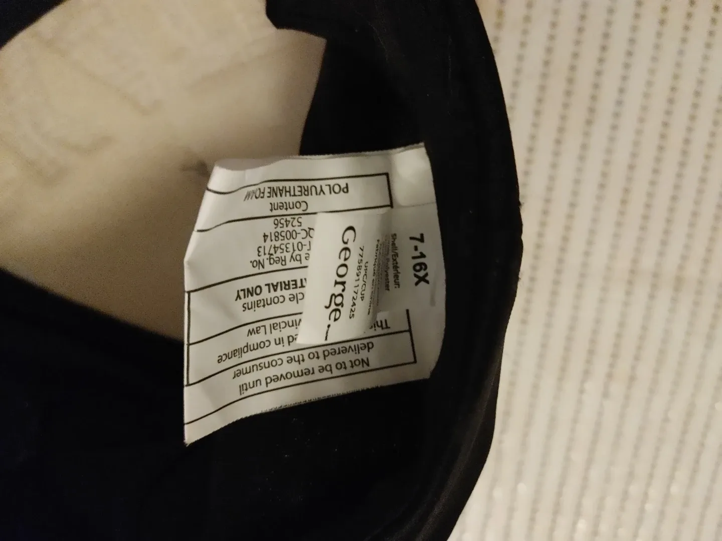 George SKATE Black Baseball Cap 7-16X - photo 2
