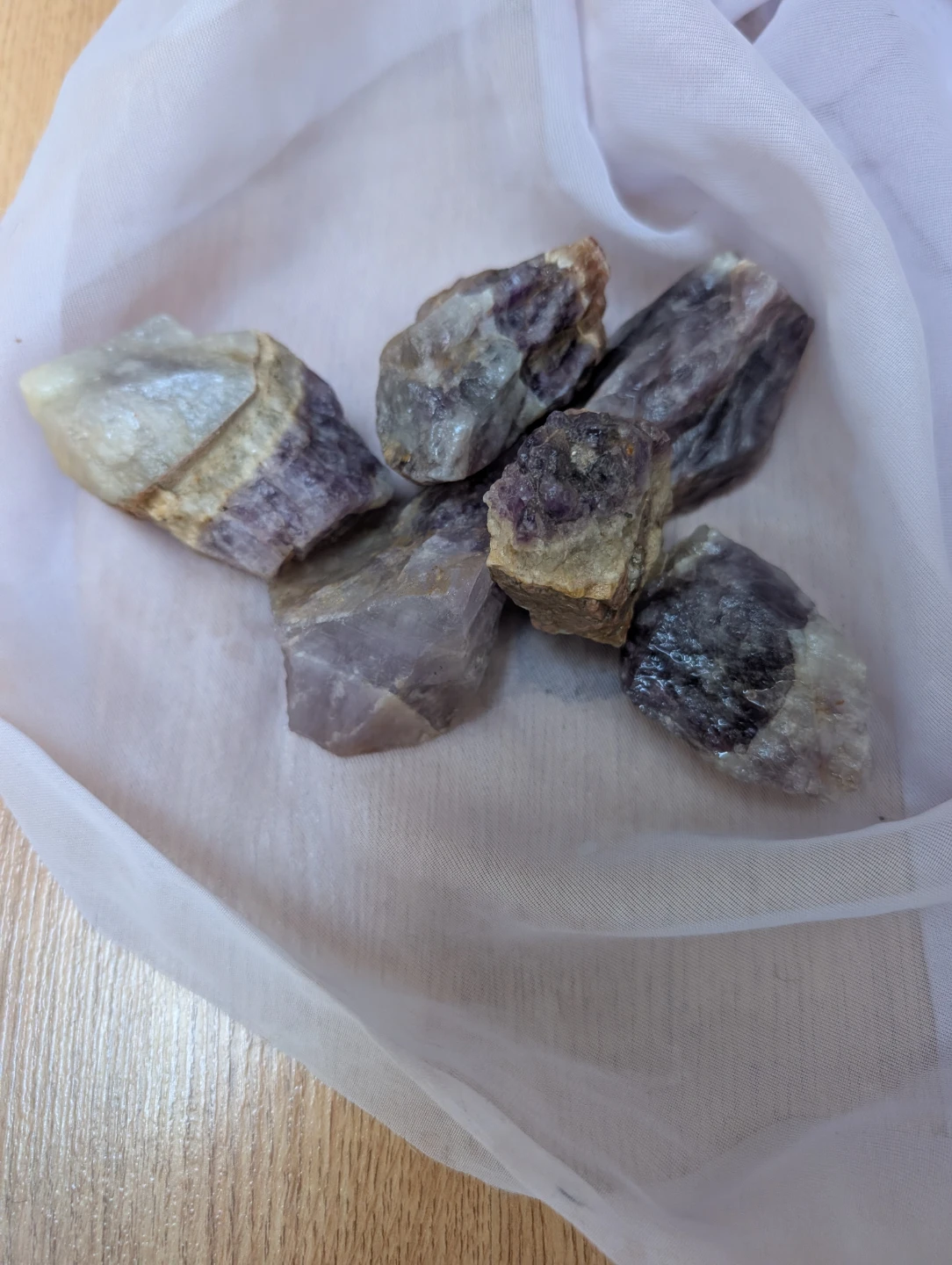 Raw Amethyst Crystal Chunks (Set of 5) - photo 2