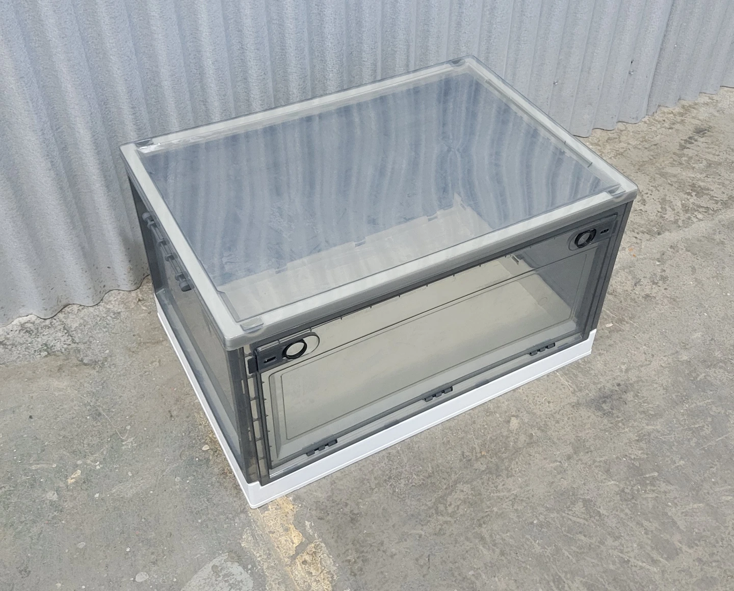 Clear Stackable Storage Box with Door - photo 2