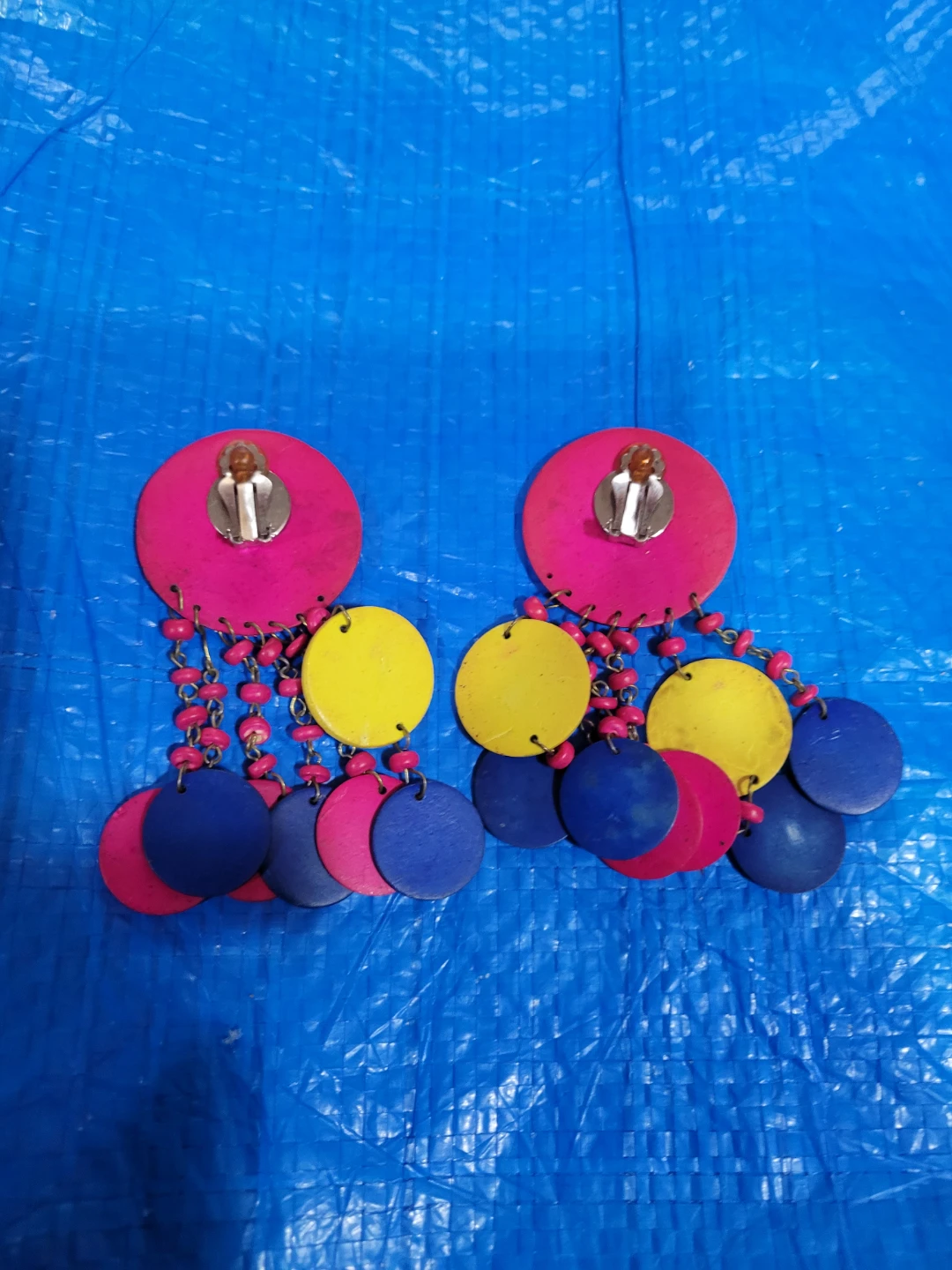 Boho Beaded Disc Earrings - photo 2