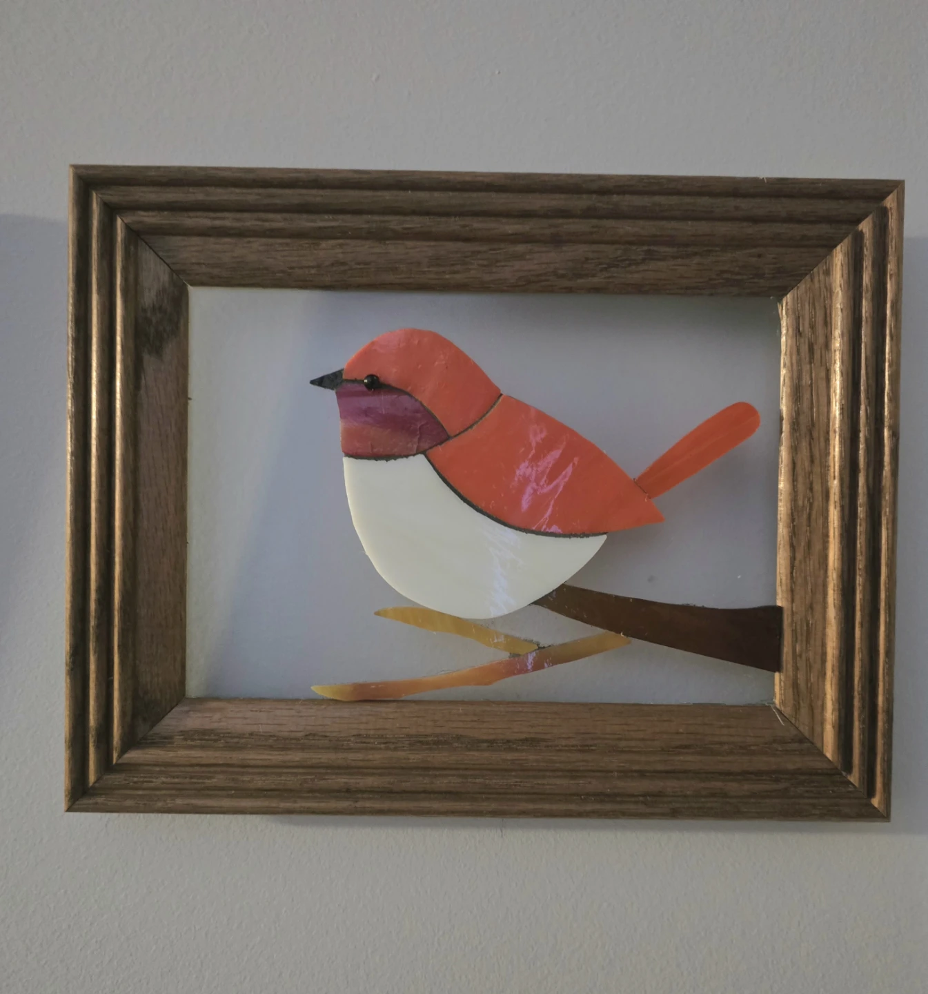 Mosaic glass on glass Song bird set - photo 3