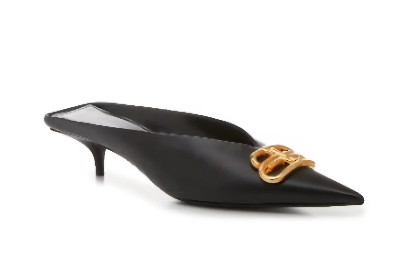 Balenciaga Square Knife BB 40mm Mules Black Size 37