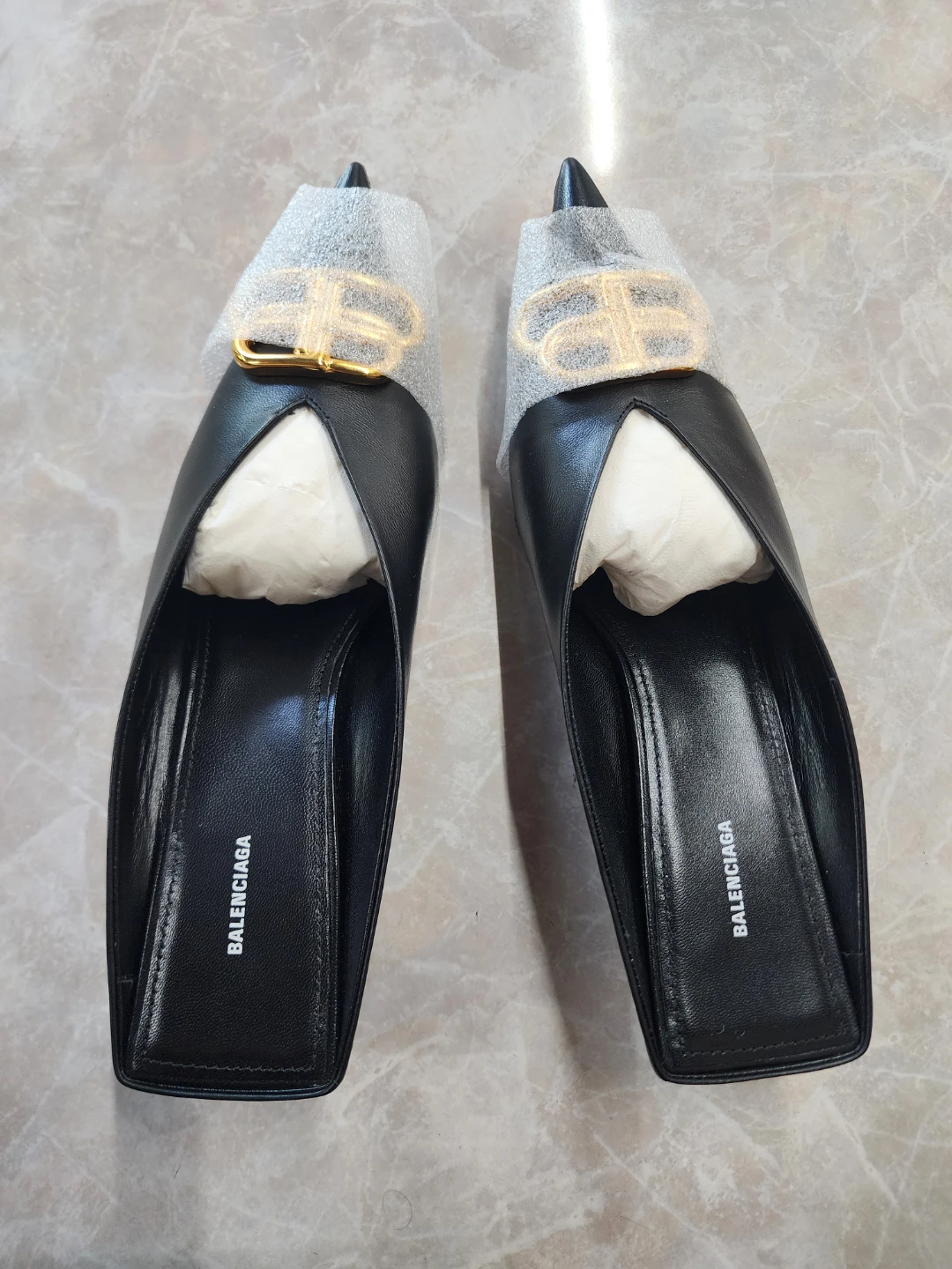 Balenciaga Square Knife BB 40mm Mules Black Size 37 - photo 3