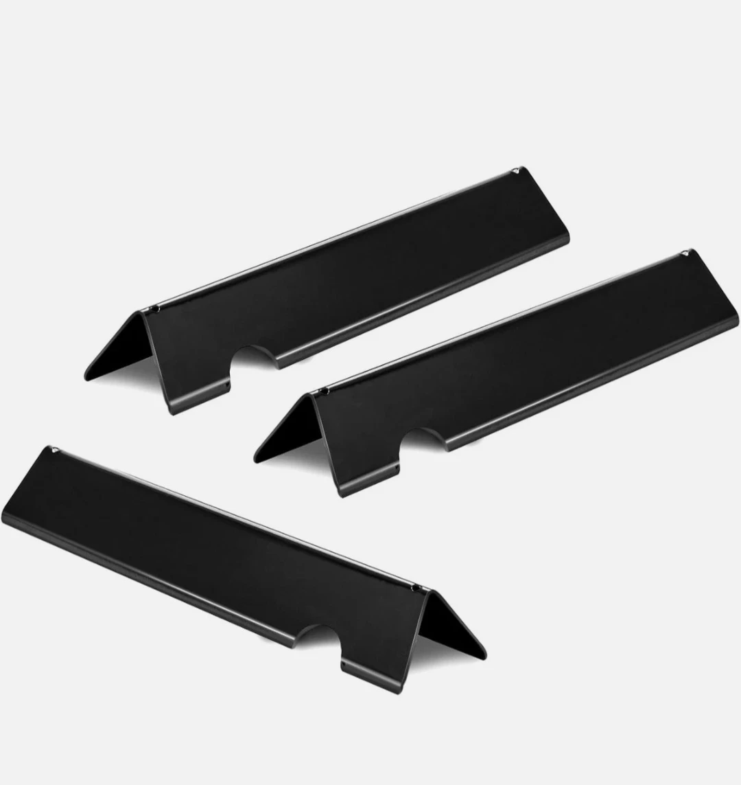 Set of 3 Black Grill Heat Deflector Plates - photo 4