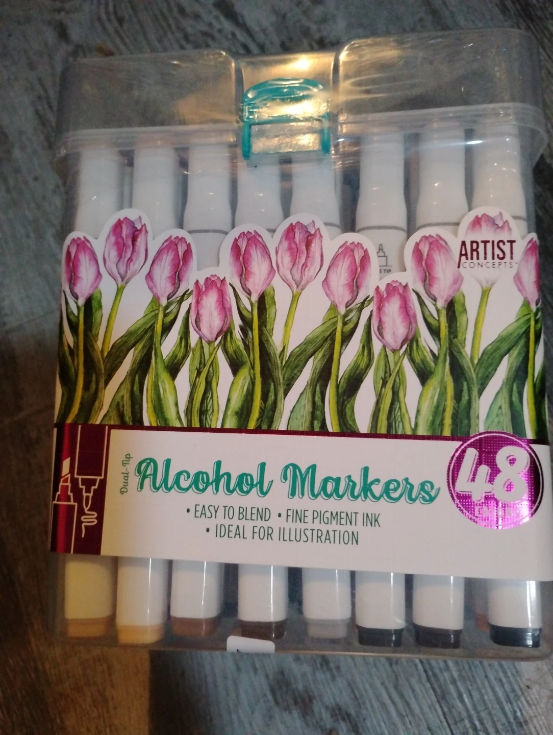 Artist Concepts 48pc Double-Ended Alcohol Markers - photo 2