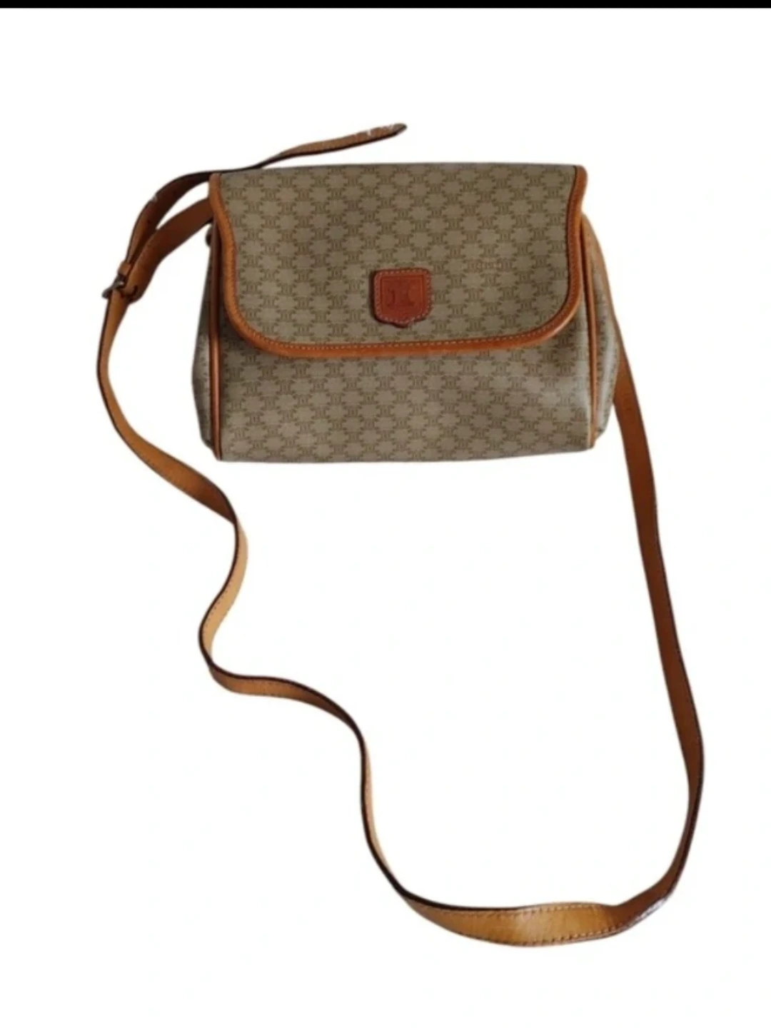 Vintage Celine Paris Macadam Crossbody Bag