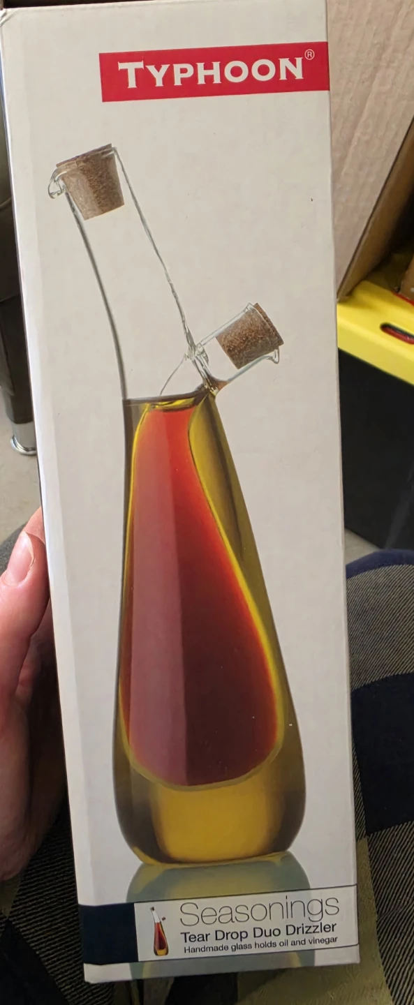 Typhoon Tear Drop Duo Drizzler Oil and Vinegar Dispenser