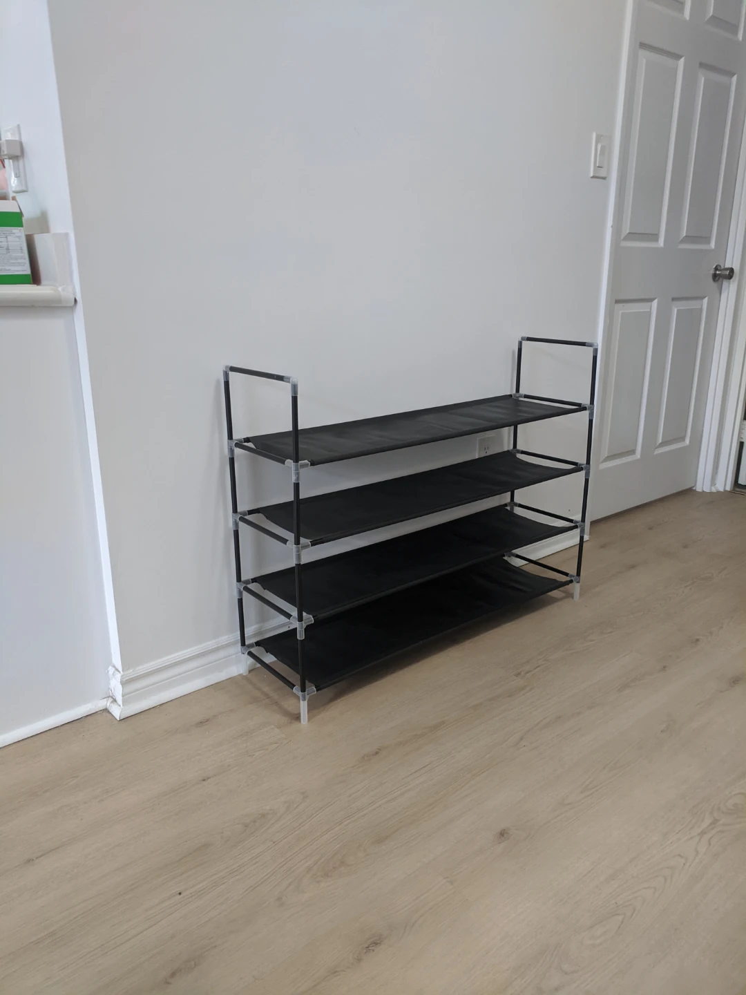 4-Tier Black Shoe Rack Organizer - photo 3