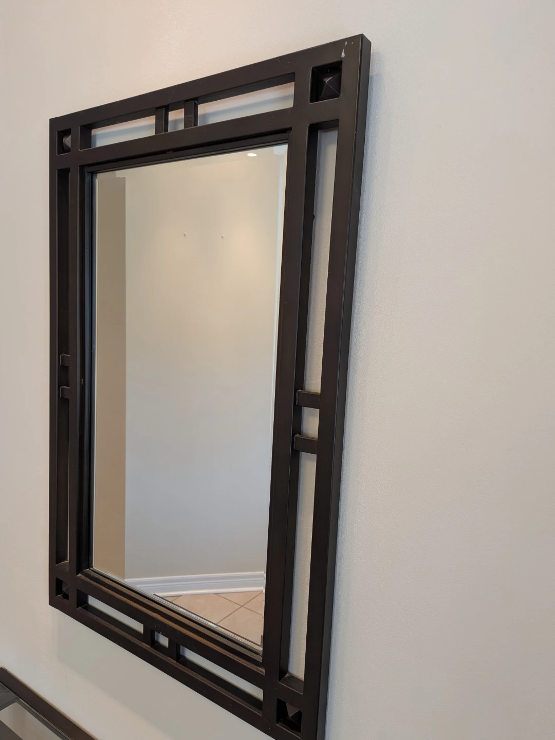Console Table with Glass Top and Mirror set - photo 3