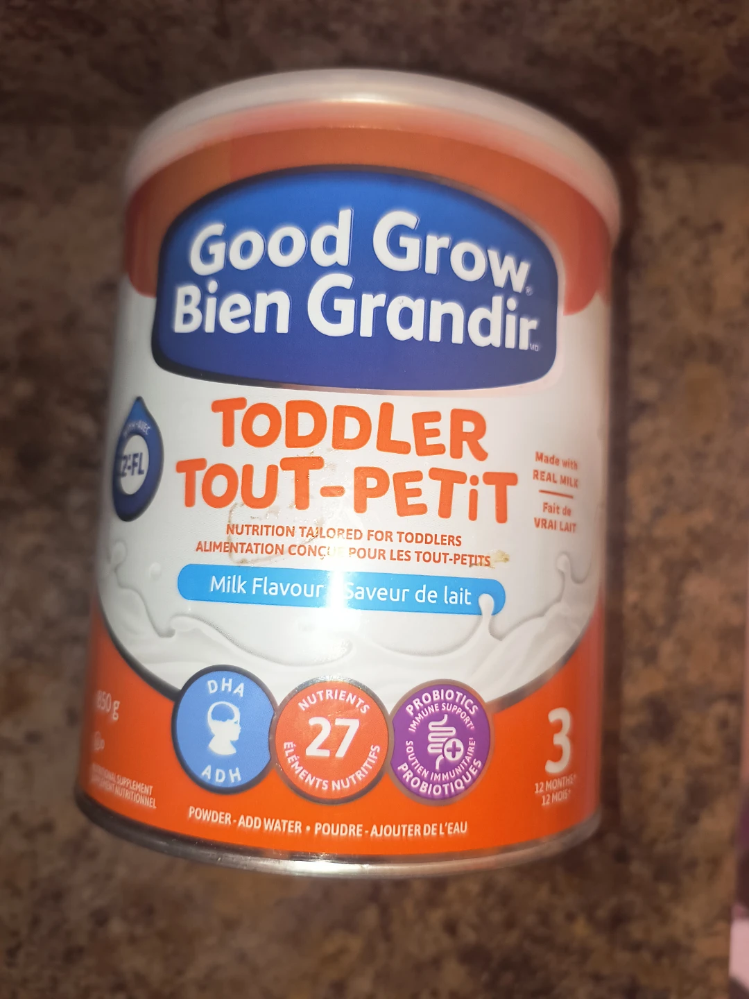 Good Grow Bien Grandir Toddler Milk Flavour Formula 850g
