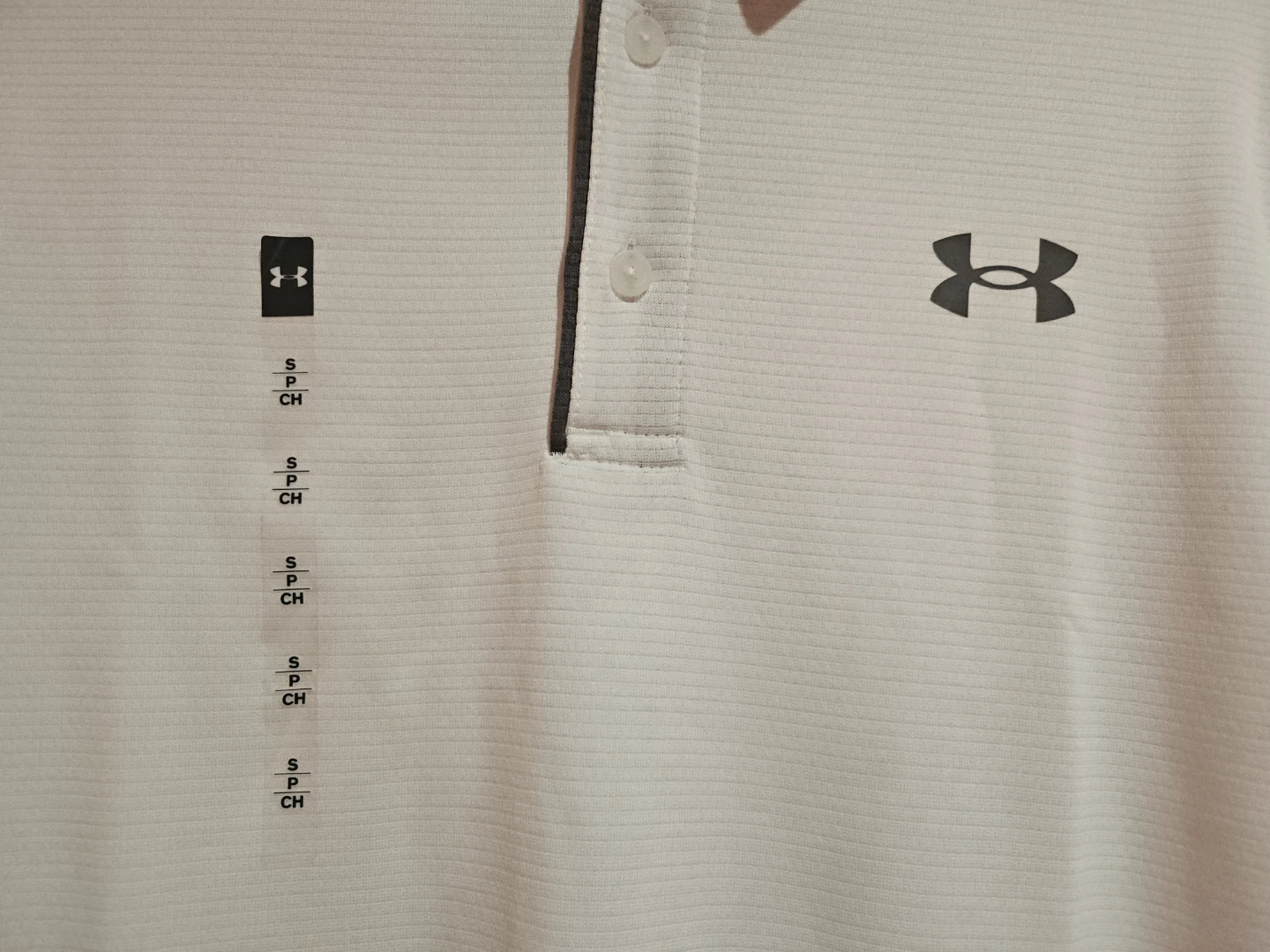 Under Armour White Tech Polo Shirt - Size S/CH - photo 3