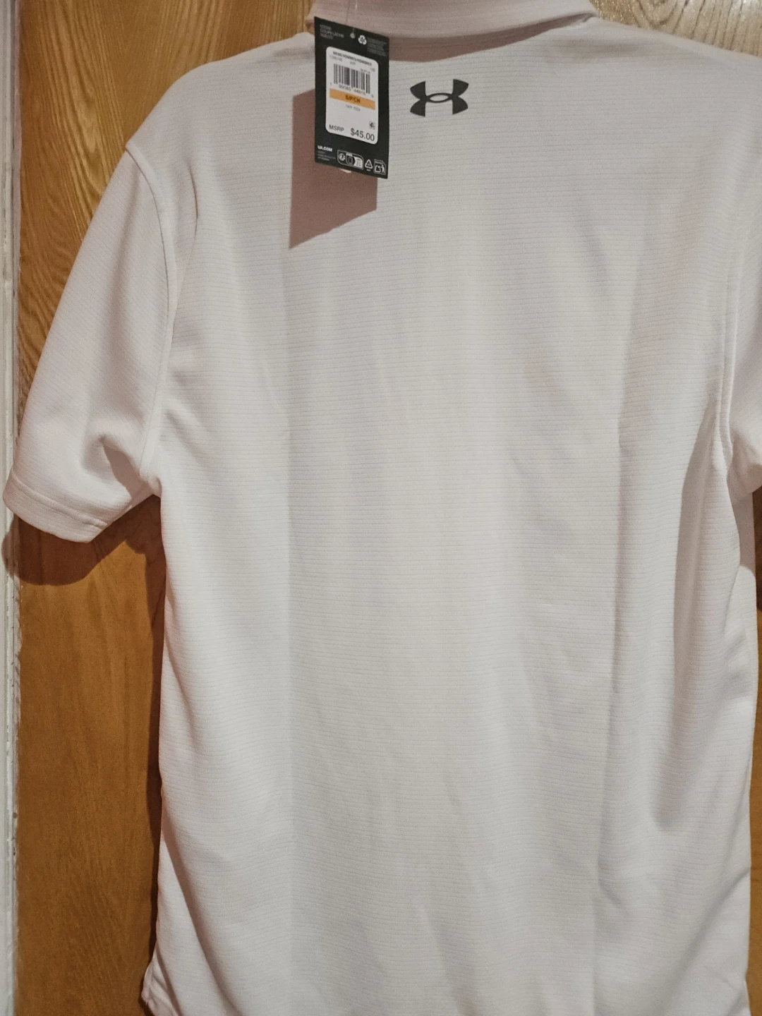 Under Armour White Tech Polo Shirt - Size S/CH - photo 4