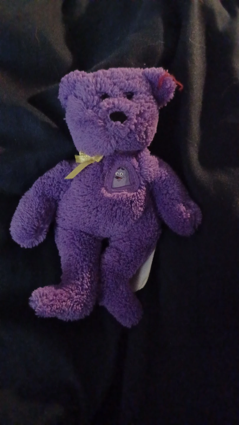 Grimace McDonald's Beanie Baby Bear