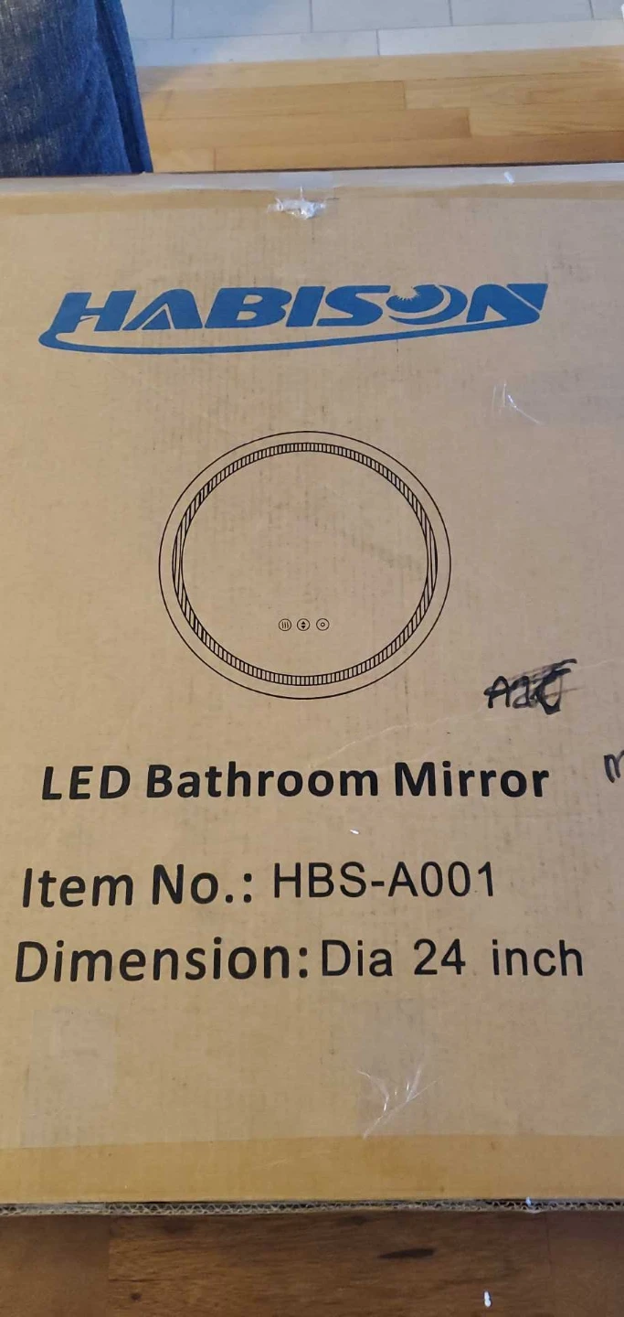 Round LED Bathroom Mirror with Touch Control - photo 2
