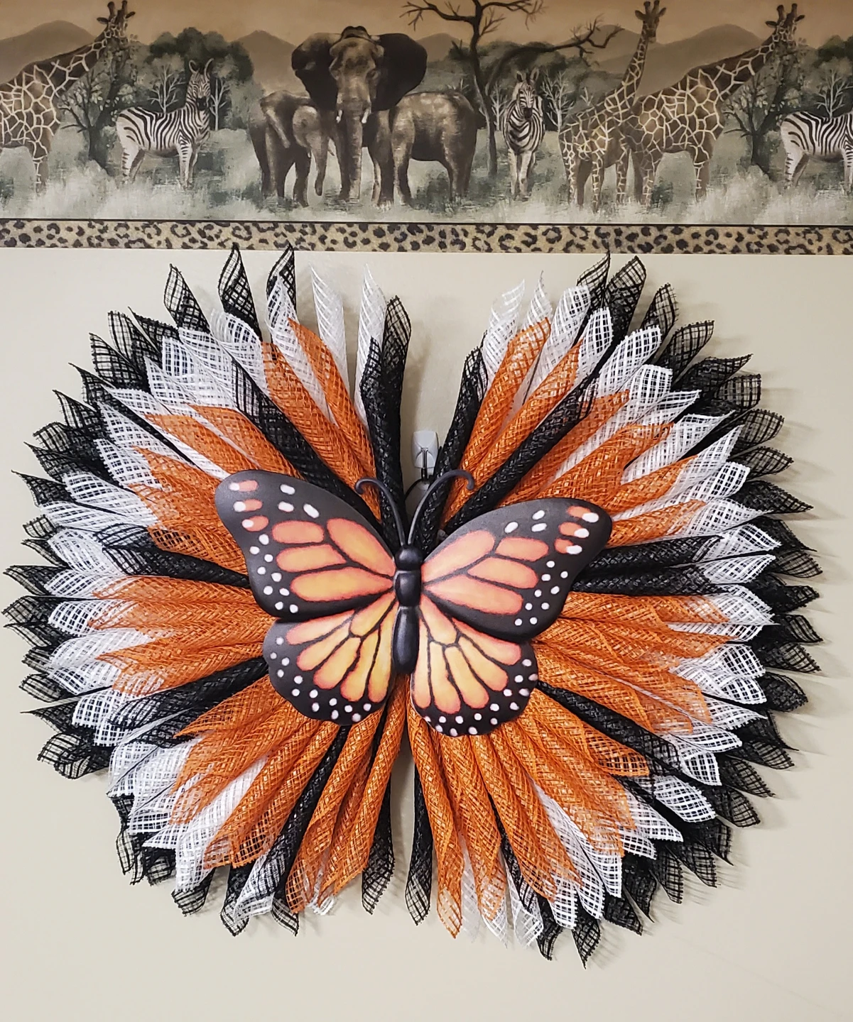 Monarch Butterfly Wreath