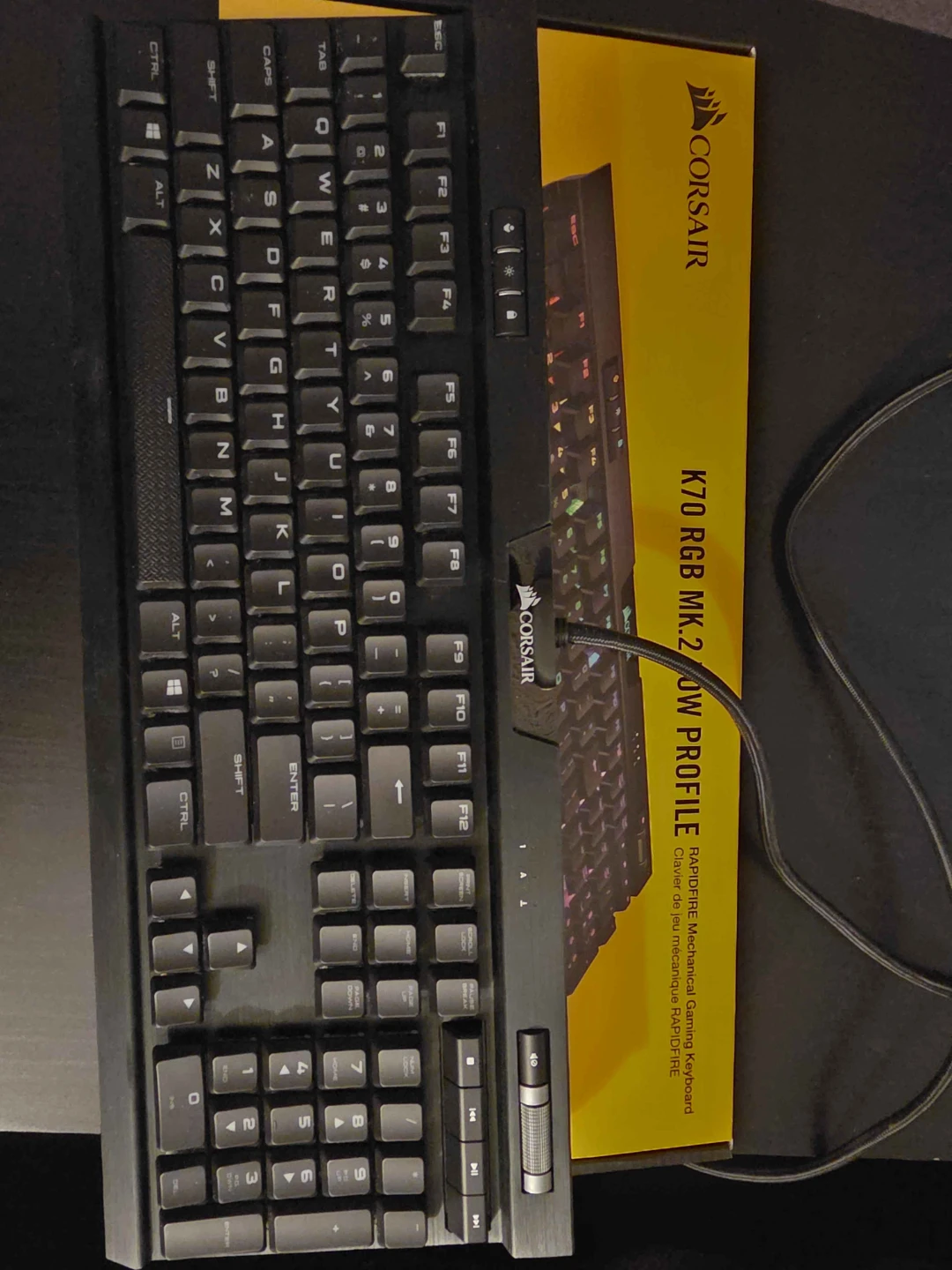 Corsair K70 RGB MK.2 Low Profile Mechanical Gaming Keyboard