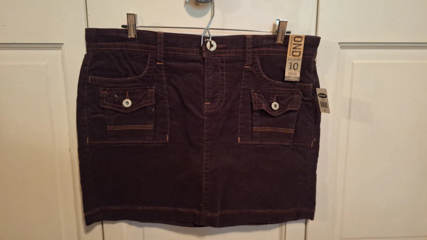 Old Navy Women's Brown Corduroy Mini Skirt Size 10