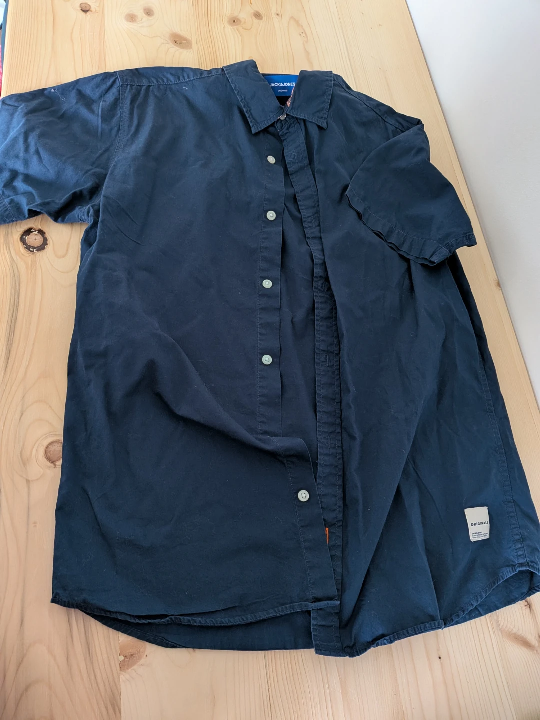 JACK&JONES Originals Navy Button-Up Shirt Size L