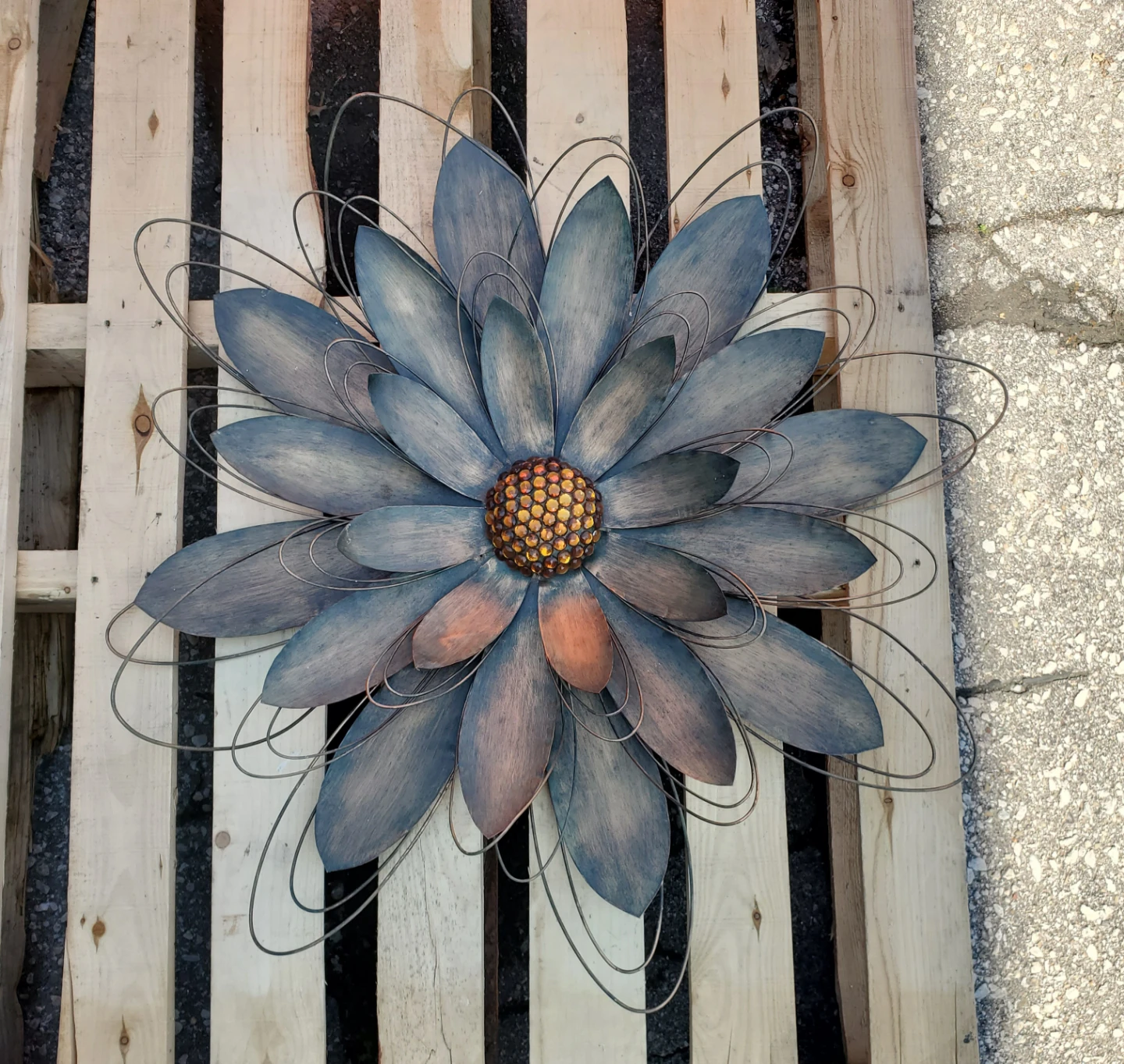 Metal Flower Wall Art Decor