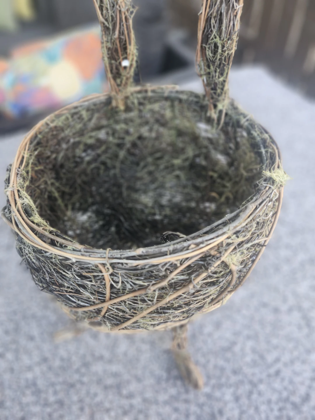 Outdoor Wicker Chair Plant Pot - photo 4