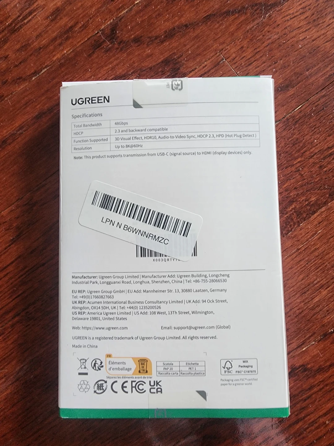 UGREEN USB-C to HDMI 8K Cable - photo 2