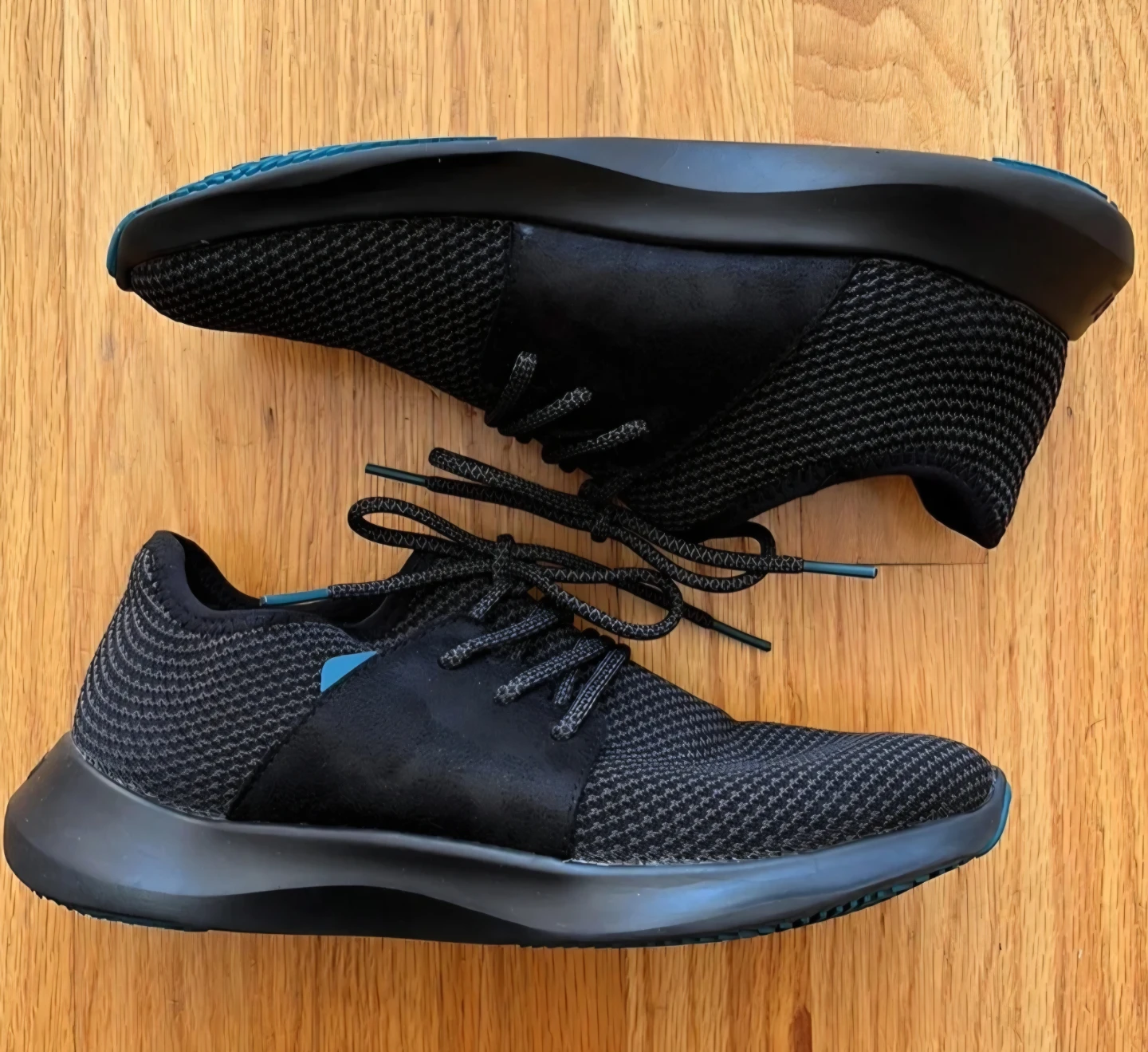 Vessi Black Knit Running Shoes