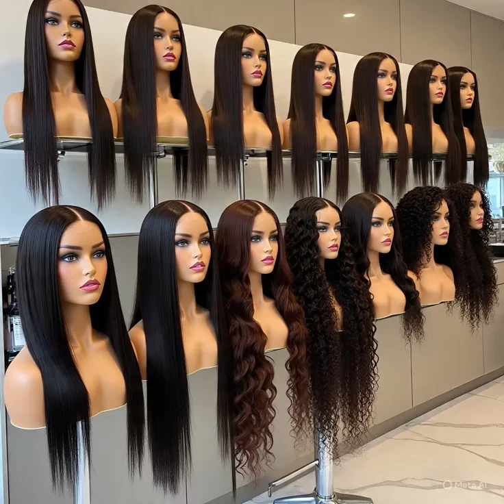 Variety of Wigs on Mannequins - photo 5