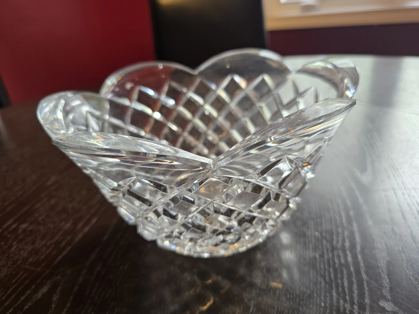 Crystal Cut Glass Bowl