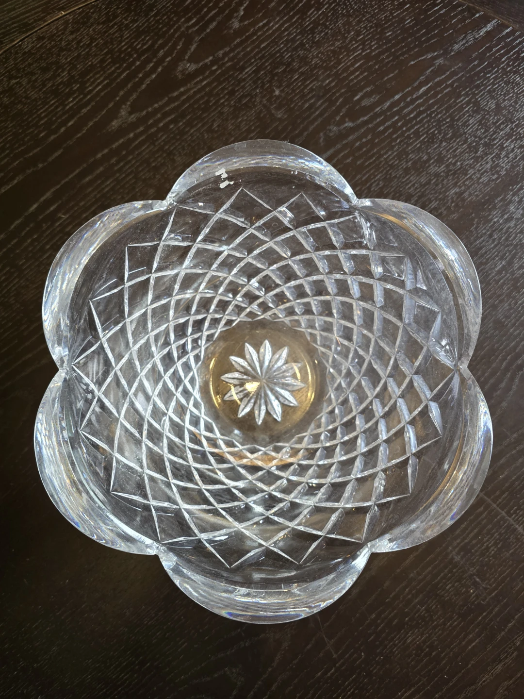 Crystal Cut Glass Bowl - photo 4