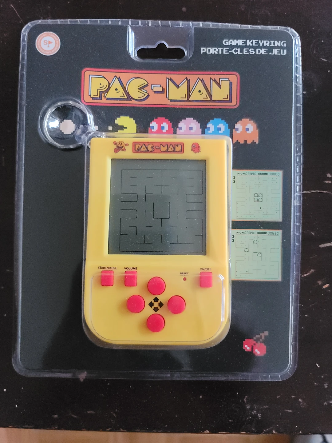 Pac-Man Game Keyring