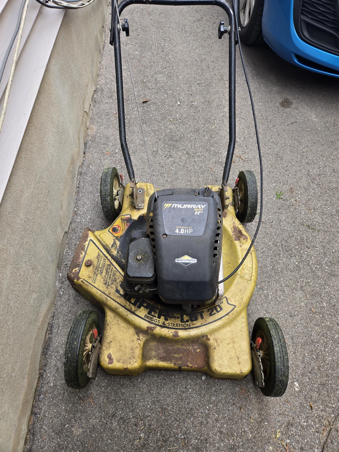 22" working lawn mower
