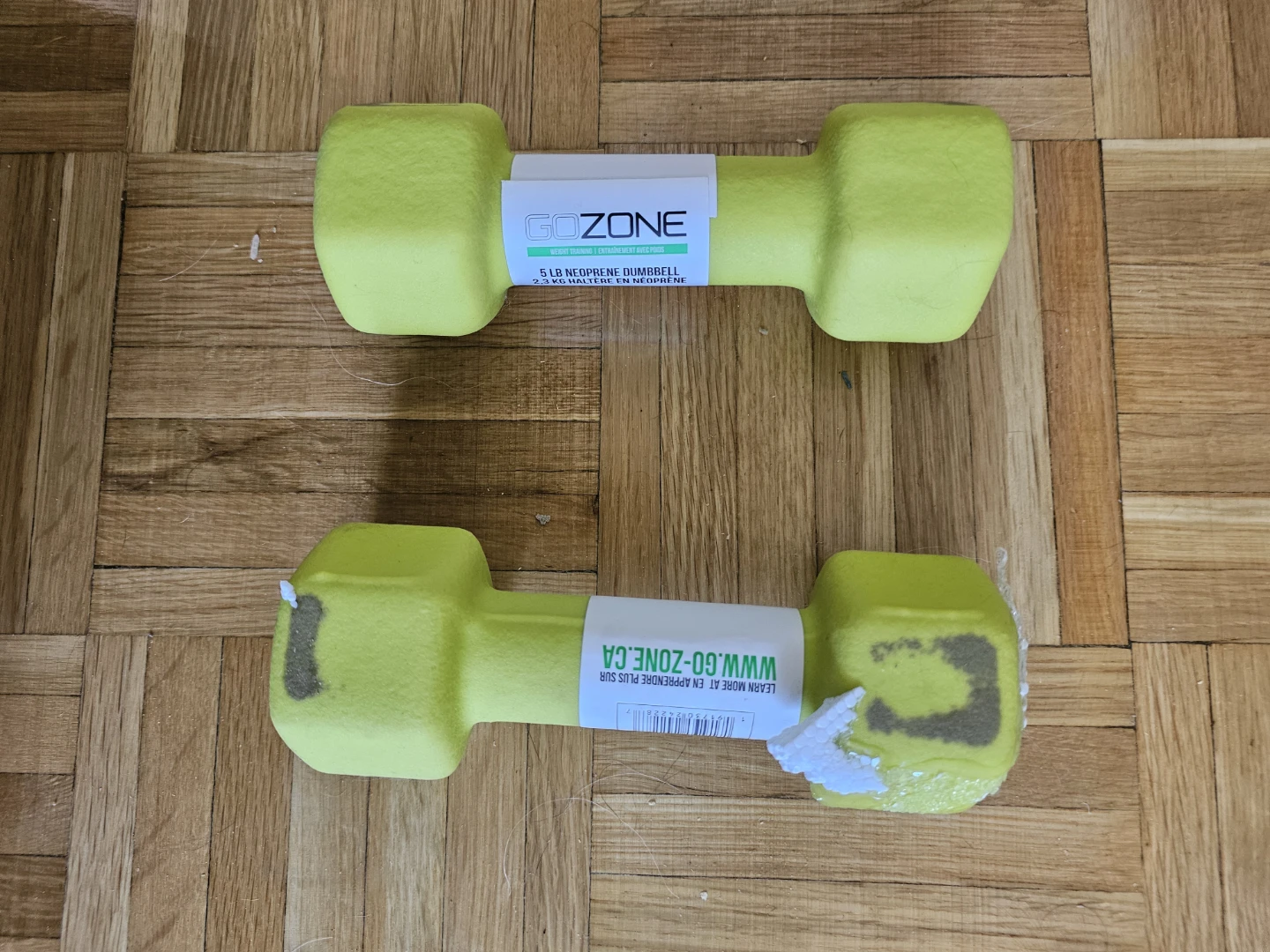 GoZone 5 LB Neoprene Dumbbell - photo 2