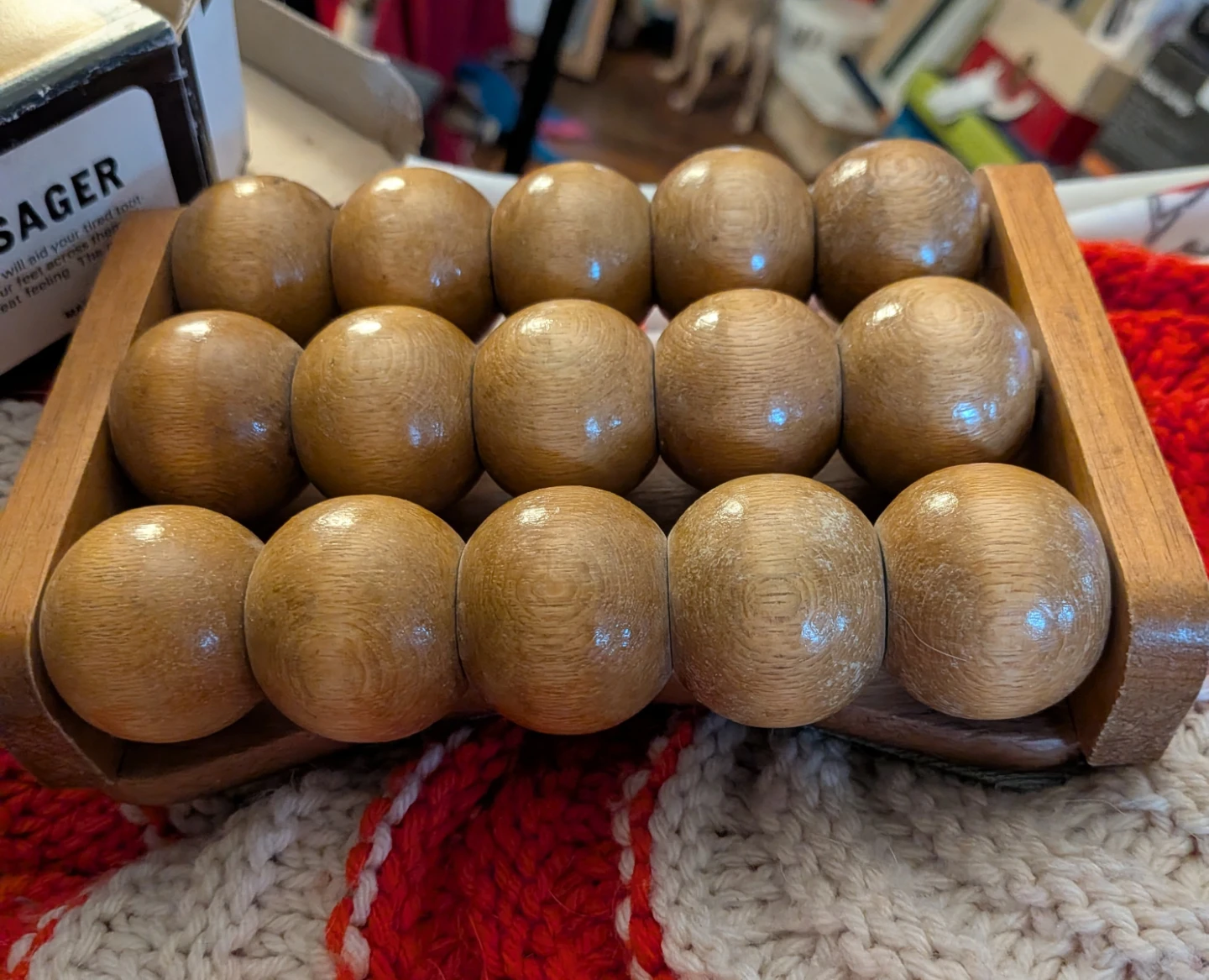 The Foot Massager - Wooden Ball Roller