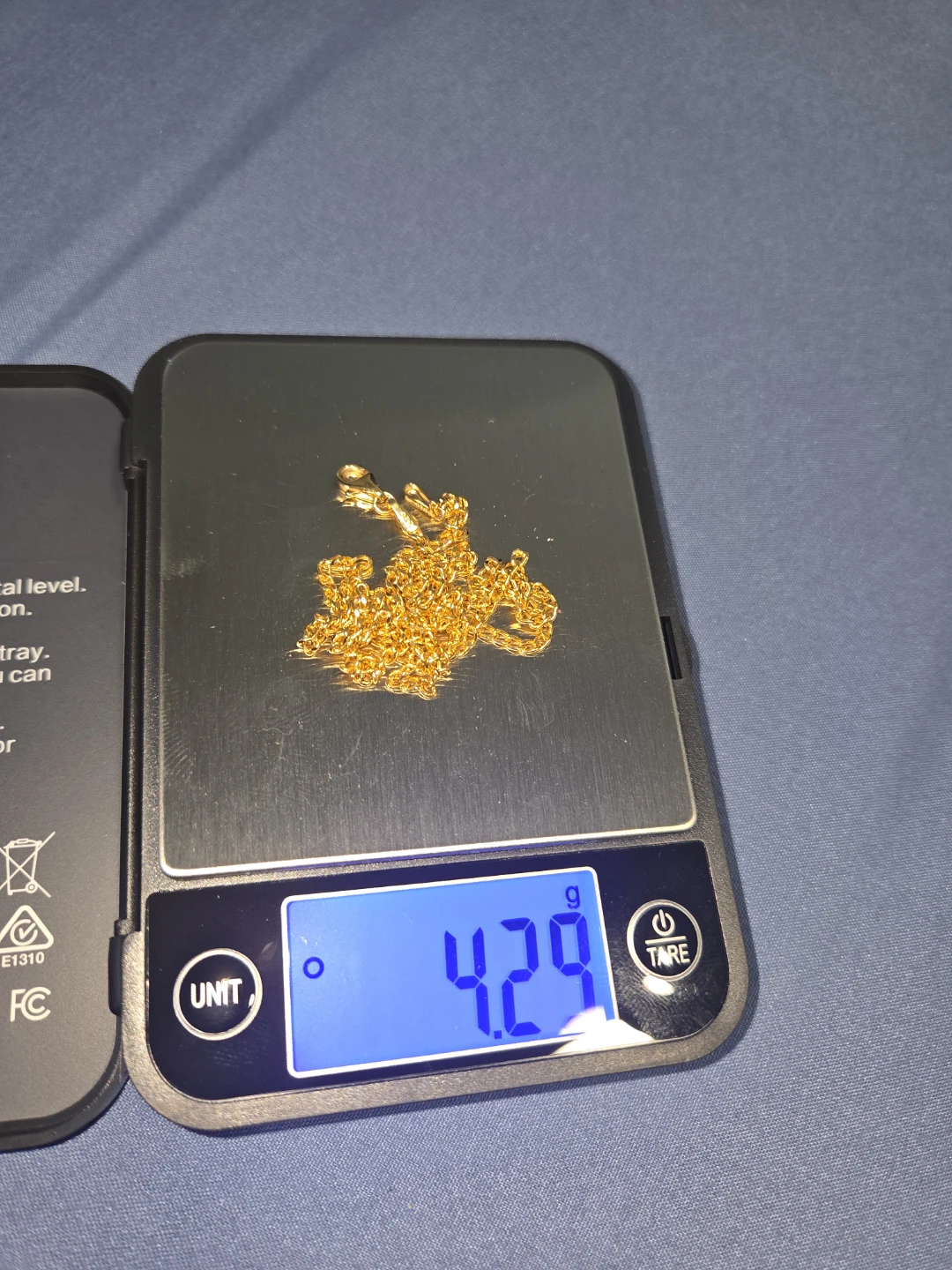 21K Gold Chain Necklace