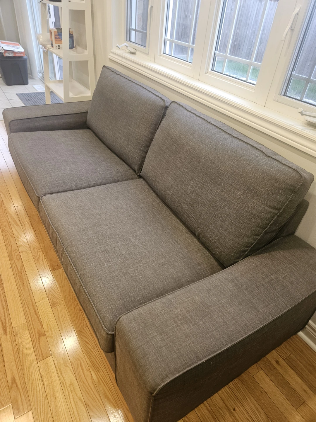 *FREE DELIVERY* LIKE NEW XL DARK GREY IKEA KIVIK LOVESEAT