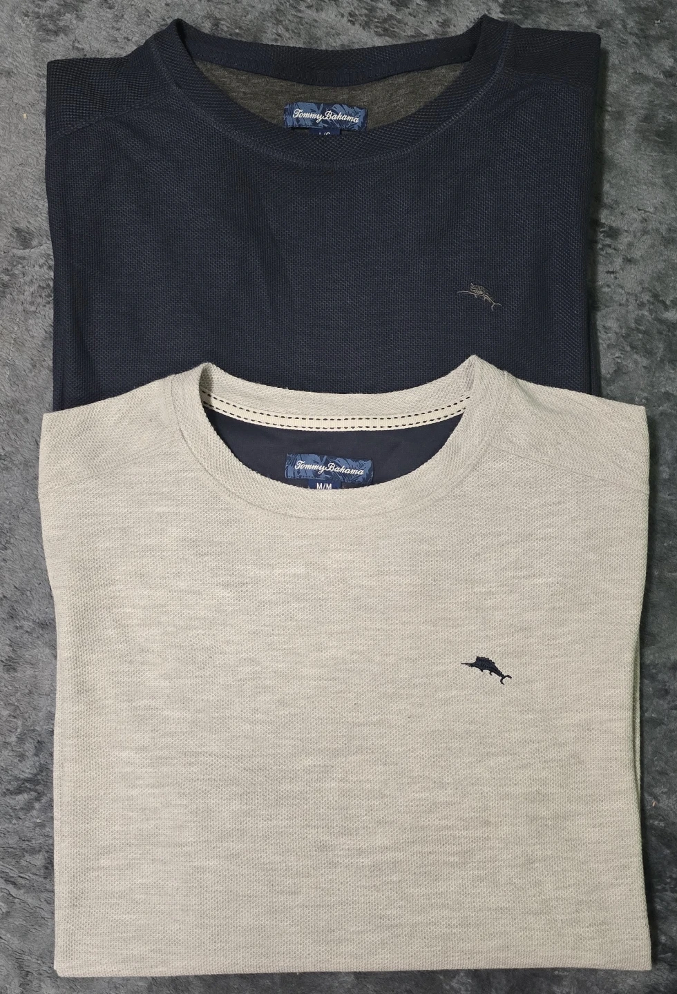 Brand new Tommy Bahama Gray Blue Crewneck Long Sleeve Shirt - photo 4