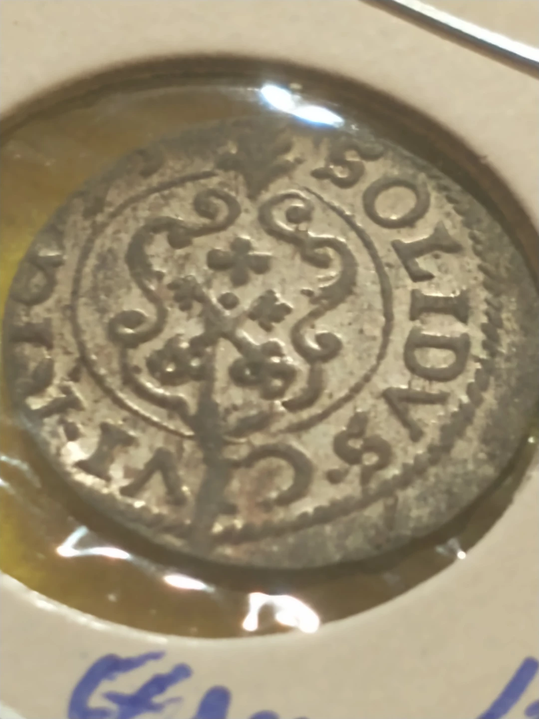 1653 Polish Lithuanian Commonwealth  Christina silver solidus