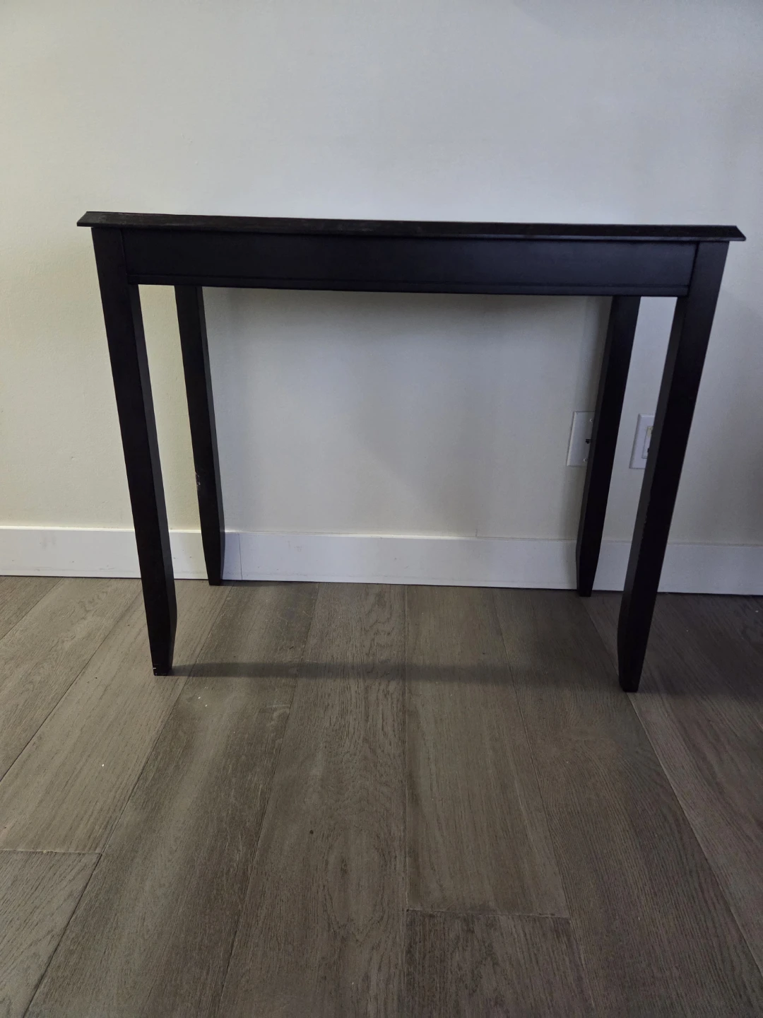 Dark Wood Console Table - photo 2