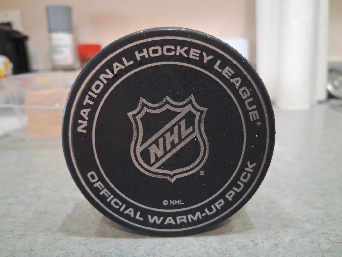 Autographed Montreal vs Vancouver warm up puck- Nick Suzuki. - photo 2