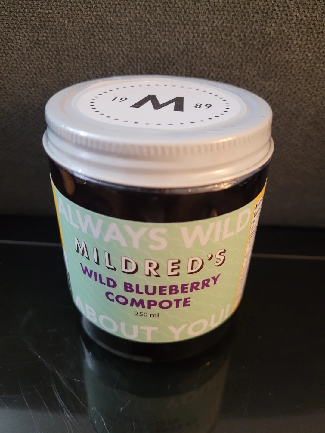 Mildred's Wild Blueberry Compote 250ml