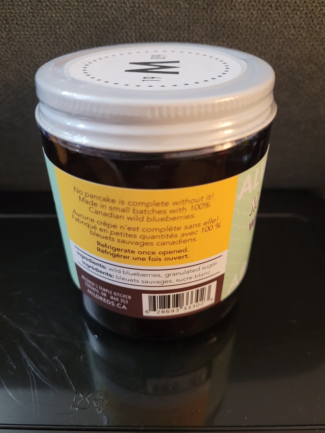 Mildred's Wild Blueberry Compote 250ml - photo 2