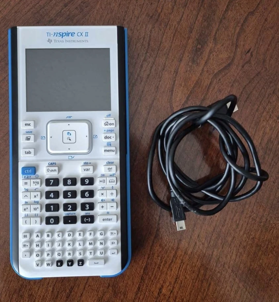 Texas Instruments TI-nspire CX II Calculator with charger